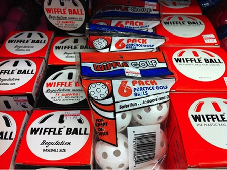 You know Wiffle golf balls are GREAT for soft toss.